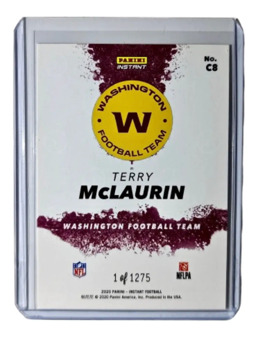 Terry McLaurin 2020 Panini NFL Instant My City #8 Football Card 1 of 1275