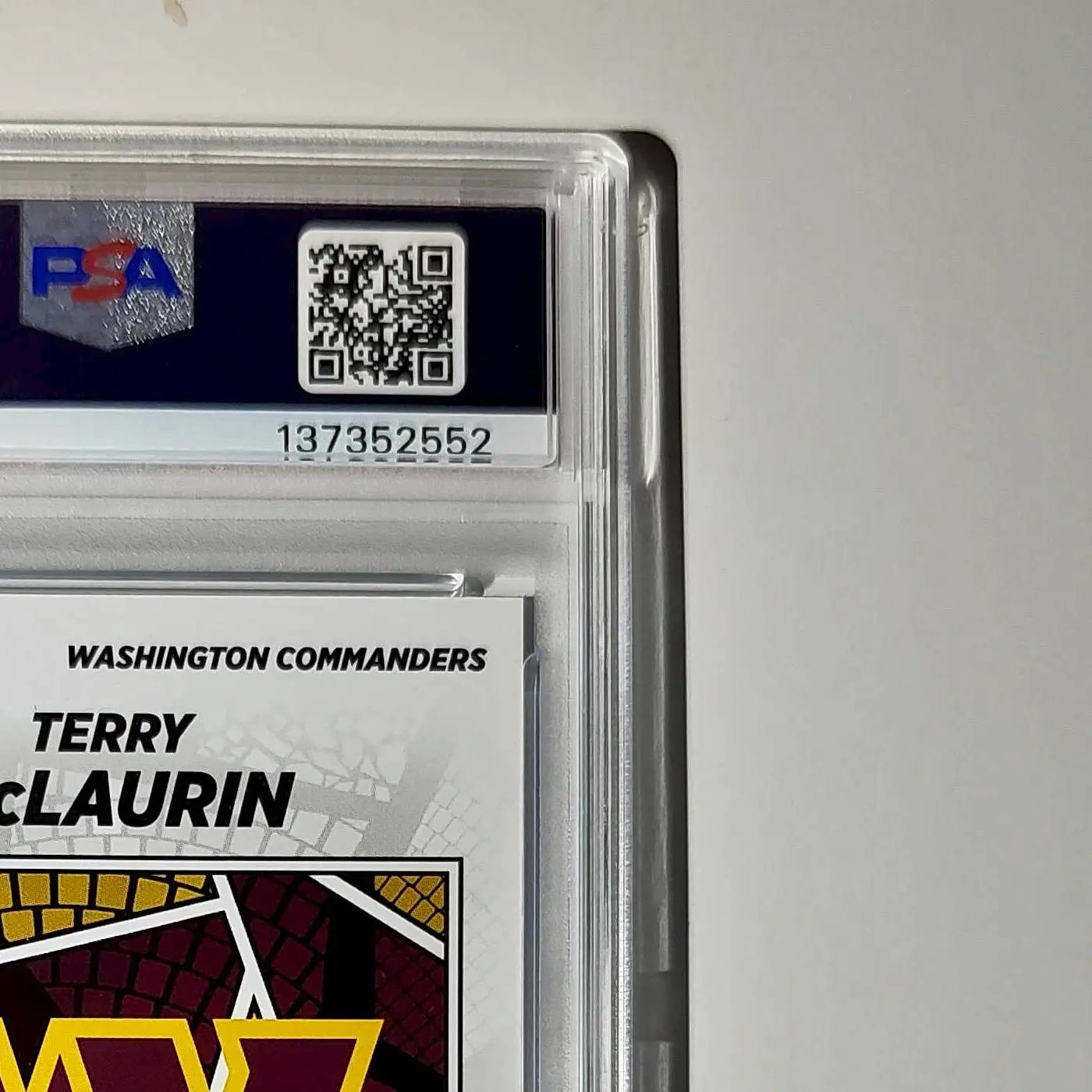 Terry McLaurin 2024 Panini Sticker Collection 042/349 #58 Blue Foil PSA 9 Mint