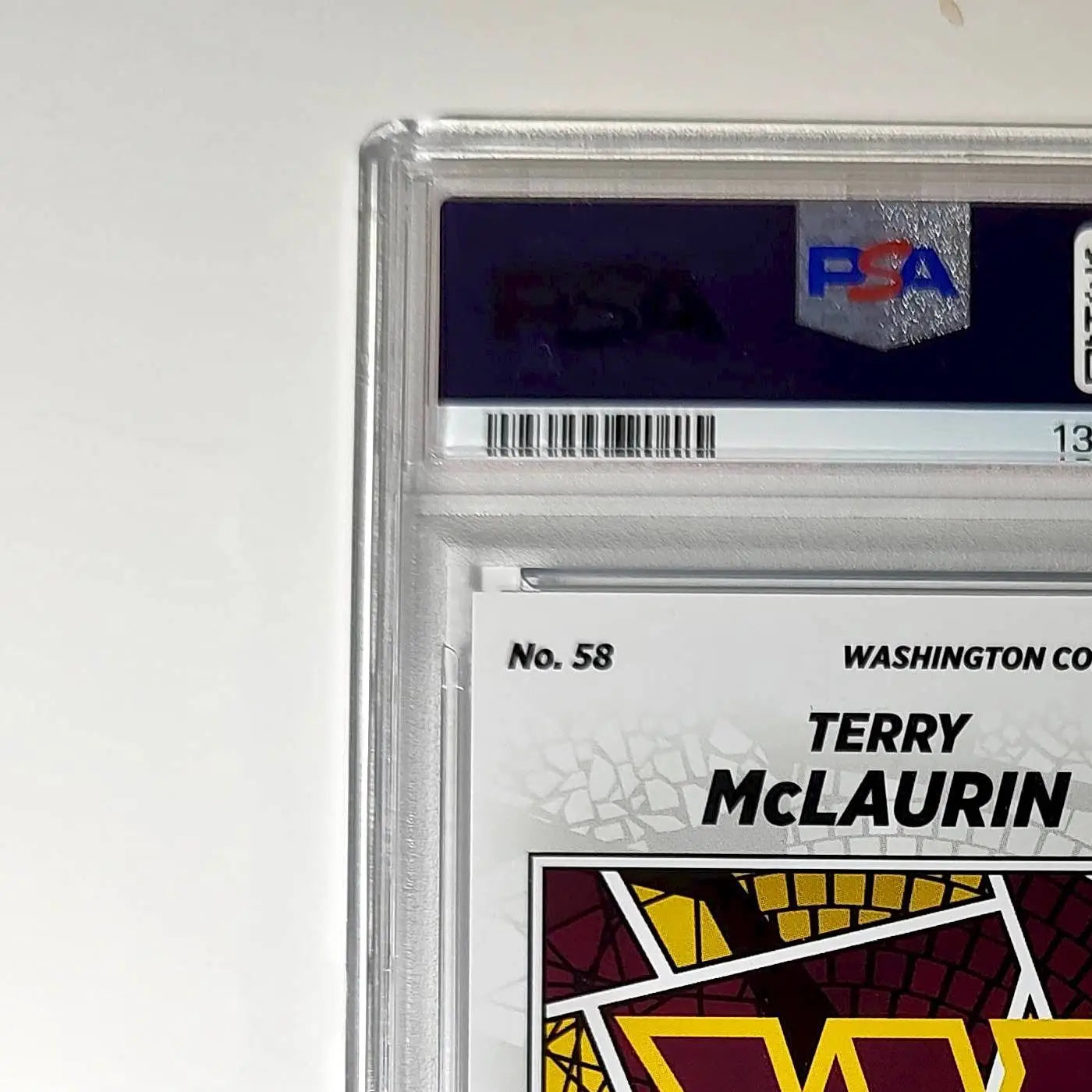 Terry McLaurin 2024 Panini Sticker Collection 042/349 #58 Blue Foil PSA 9 Mint