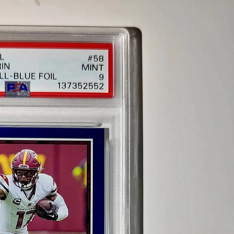 Terry McLaurin 2024 Panini Sticker Collection 042/349 #58 Blue Foil PSA 9 Mint