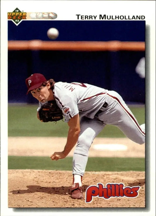 Terry Mulholland 1992 Upper Deck MLB #129 Baseball Card Philadelphia Phillies - Baseball Card Single
