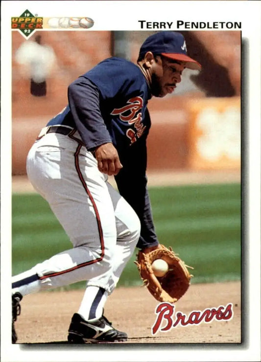 Terry Pendleton 1992 Upper Deck MLB #229 Baseball Card Atlanta Braves - Baseball Card Single