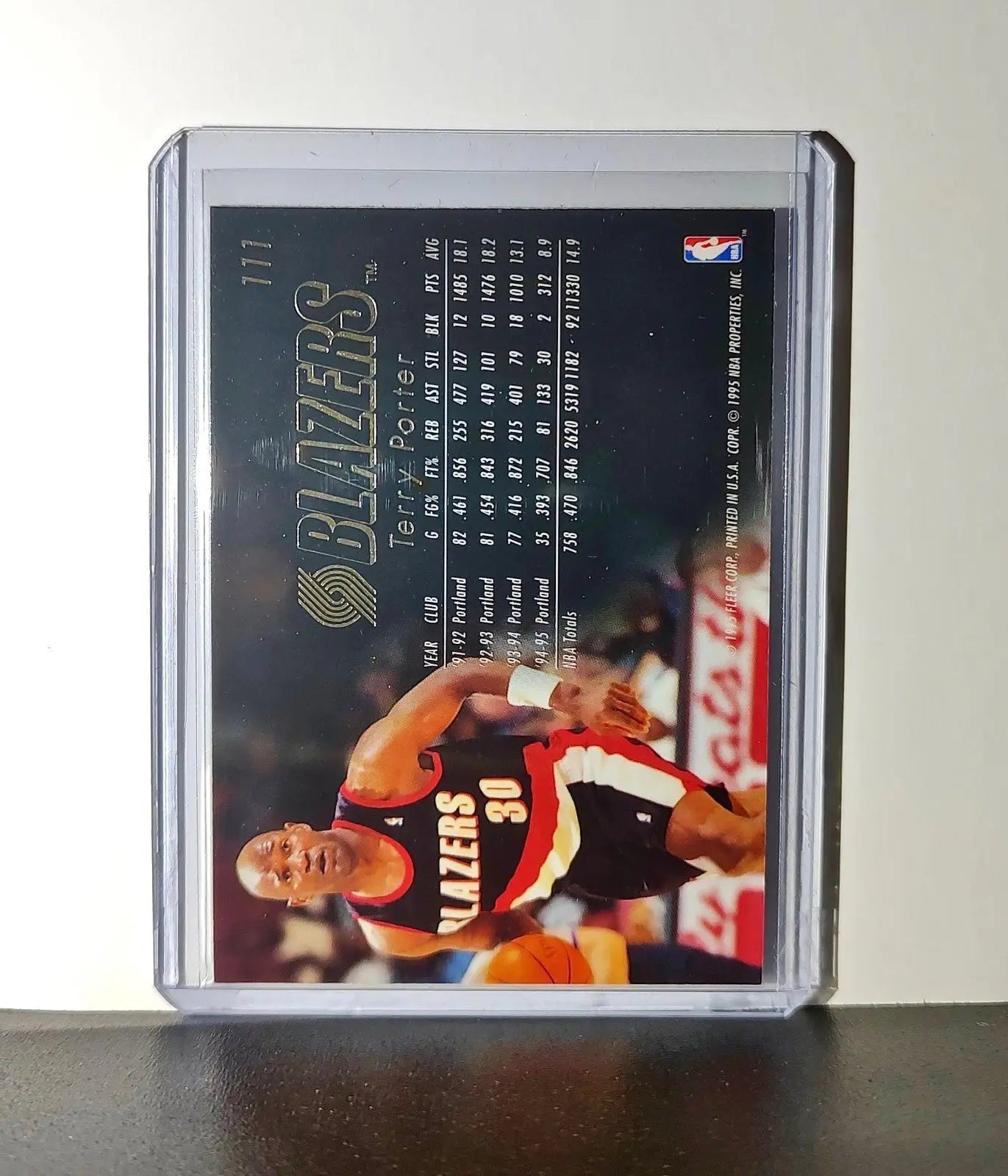 Terry Porter 1995-96 Flair NBA #111 Card Portland Trail Blazers - Basketball Card Single
