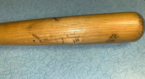 Used wooden baseball bat from Terry Puhl Houston Astros HOF Game Used WORTH Bat 500T