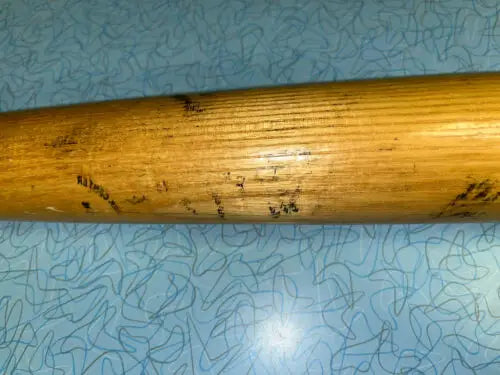 Used wooden baseball bat from Terry Puhl Houston Astros HOF Game, WORTH Bat 500T