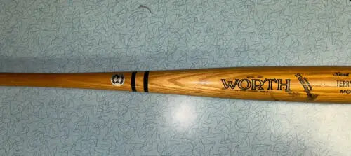 Wooden baseball bat from Terry Puhl Houston Astros HOF Game Used WORTH Bat 500T