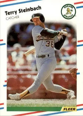 Terry Steinbach - 1988 Fleer - #294 - Baseball - Baseball Card Single