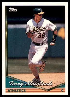 Terry Steinbach 1994 Topps #610 Oakland Athletics - Baseball Card Single