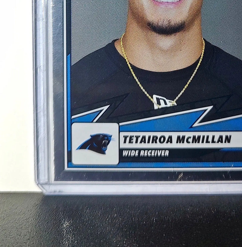 Tetairoa McMillan Rookie 2025 Panini NFL #75 Foil Sticker Card Carolina Panthers - Football Card Single