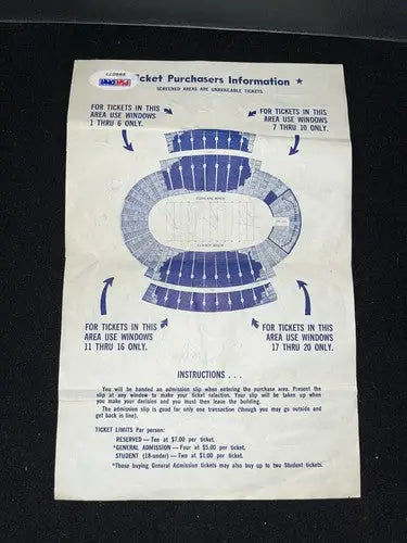 Tex Schramm Inscribed Auto 1967 NFL Dallas Cowboys Letter Cotton Bowl Game PSA - Sports Memorabilia