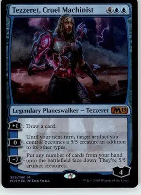 Tezzeret Cruel Machinist - Core Set 2019 - 286 - Foil NM Magic: The Gathering - Magic Card Single