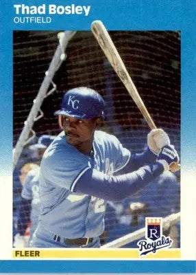 Thad Bosley - 1987 Fleer Update - #U-8 - Baseball - Baseball Card Single