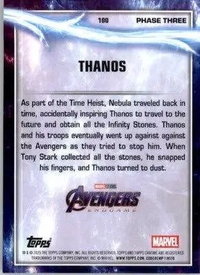 Thanos - 2025 Topps Chrome Marvel Studios - #100 - Non_sport - Non-Sports Card Single
