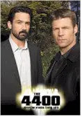 Promotional poster for The 4400 featuring male actors on internet exclusive promo card