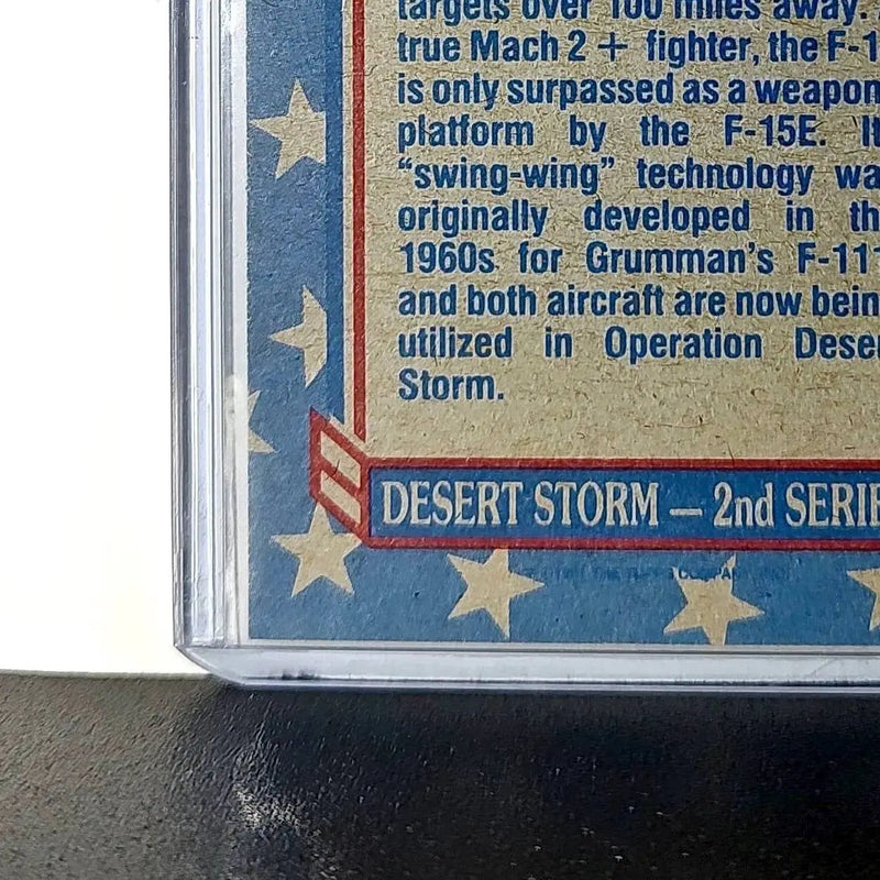 The Agile F-14 1991 Topps Desert Storm #114 Card - Other