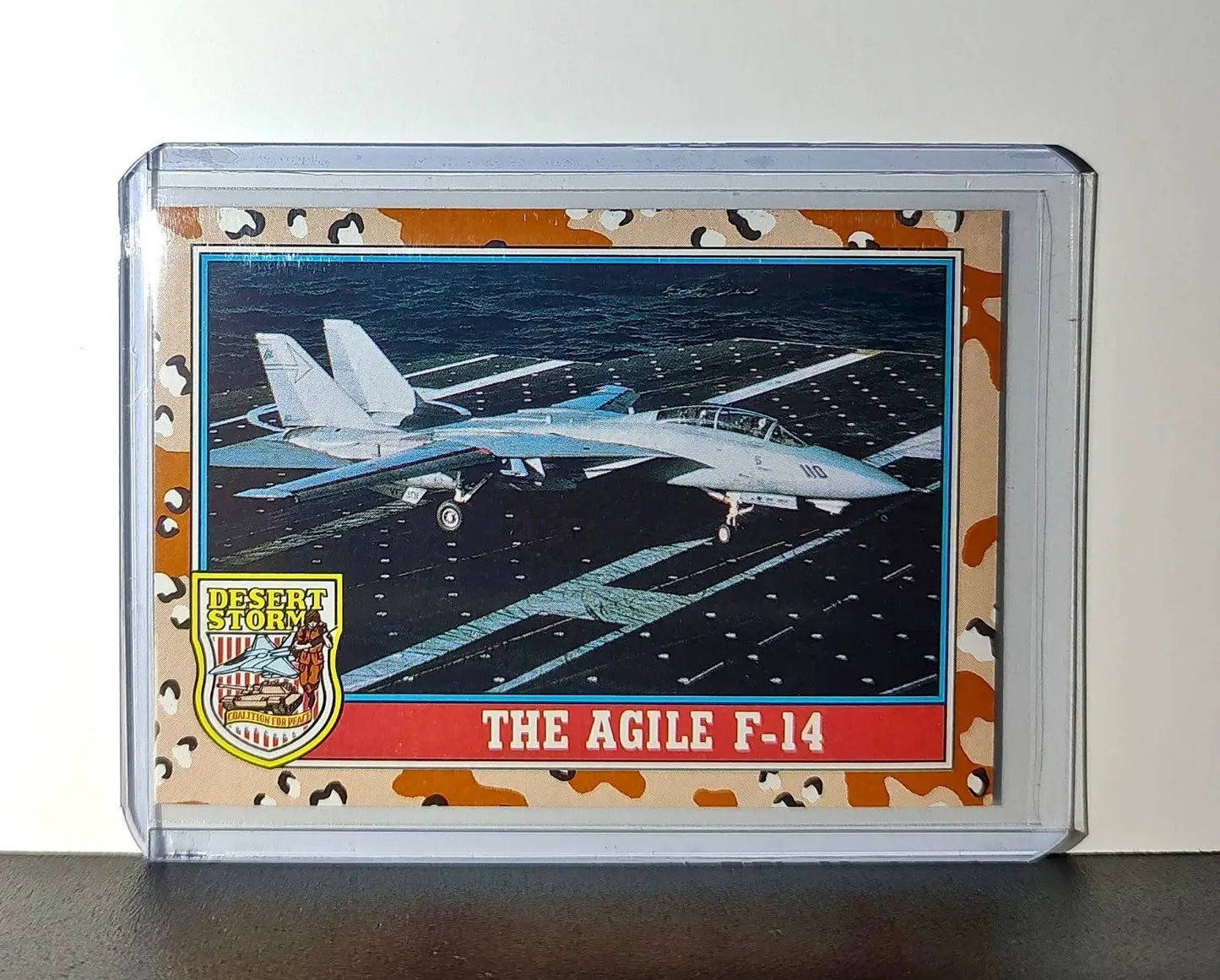 The Agile F-14 1991 Topps Desert Storm #114 Card - Other