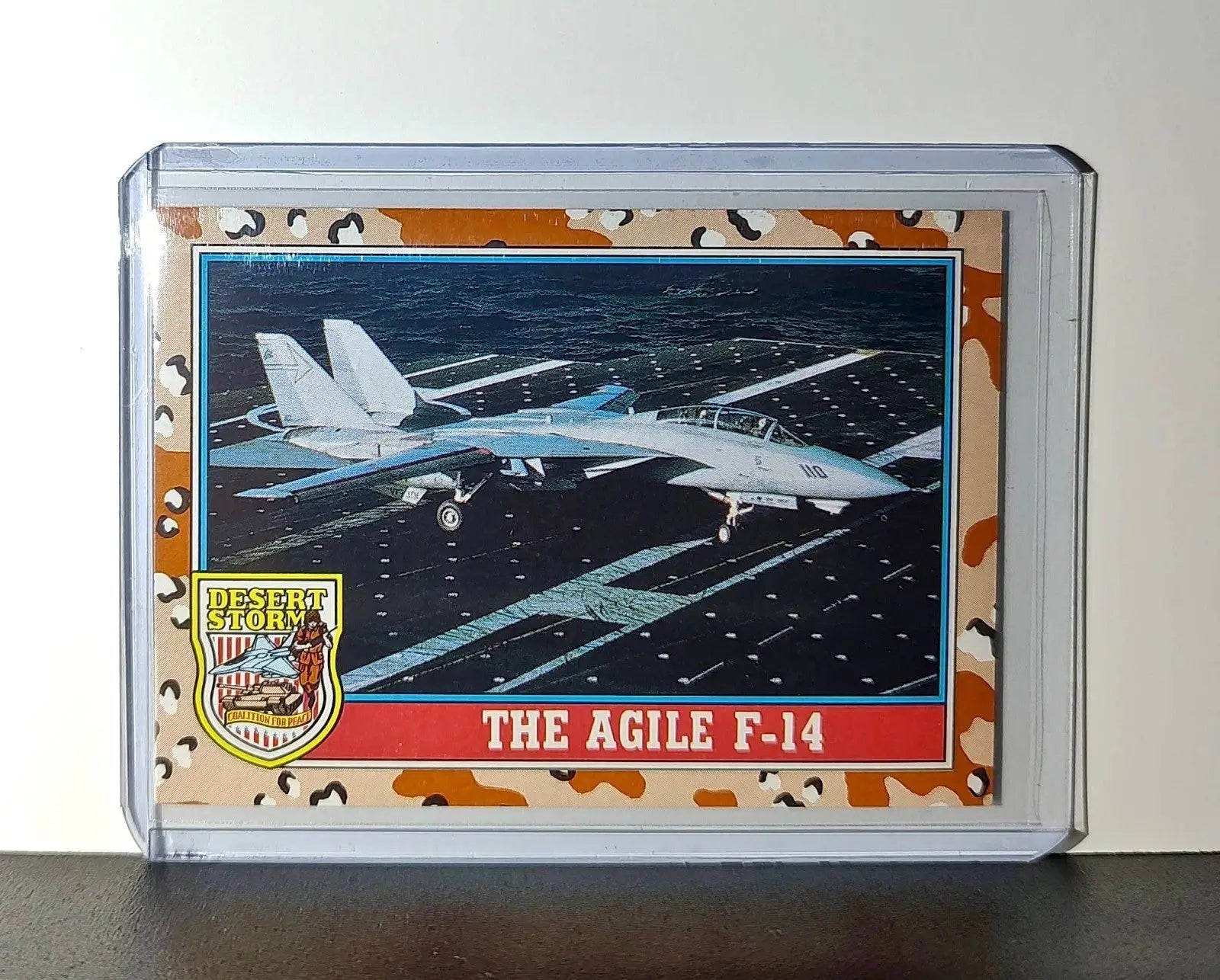 The Agile F-14 1991 Topps Desert Storm #114 Card - Other