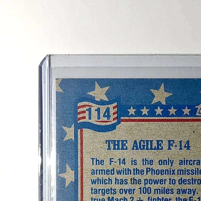 The Agile F-14 1991 Topps Desert Storm #114 Card - Other