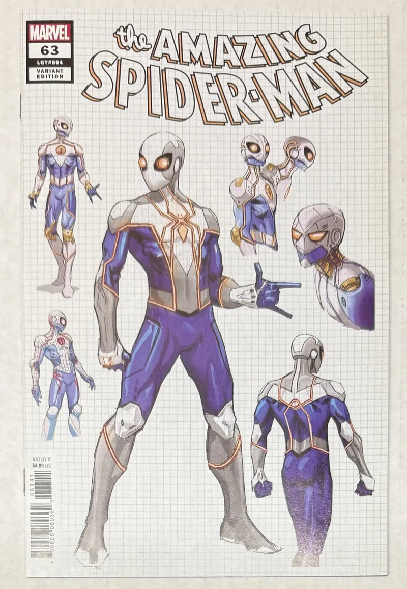 The Amazing Spider-Man #63 Weaver Variant Cover - Comic Book