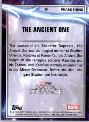 The Ancient One - 2025 Topps Chrome Marvel Studios - #68 - Non_sport - Marvel Card Single