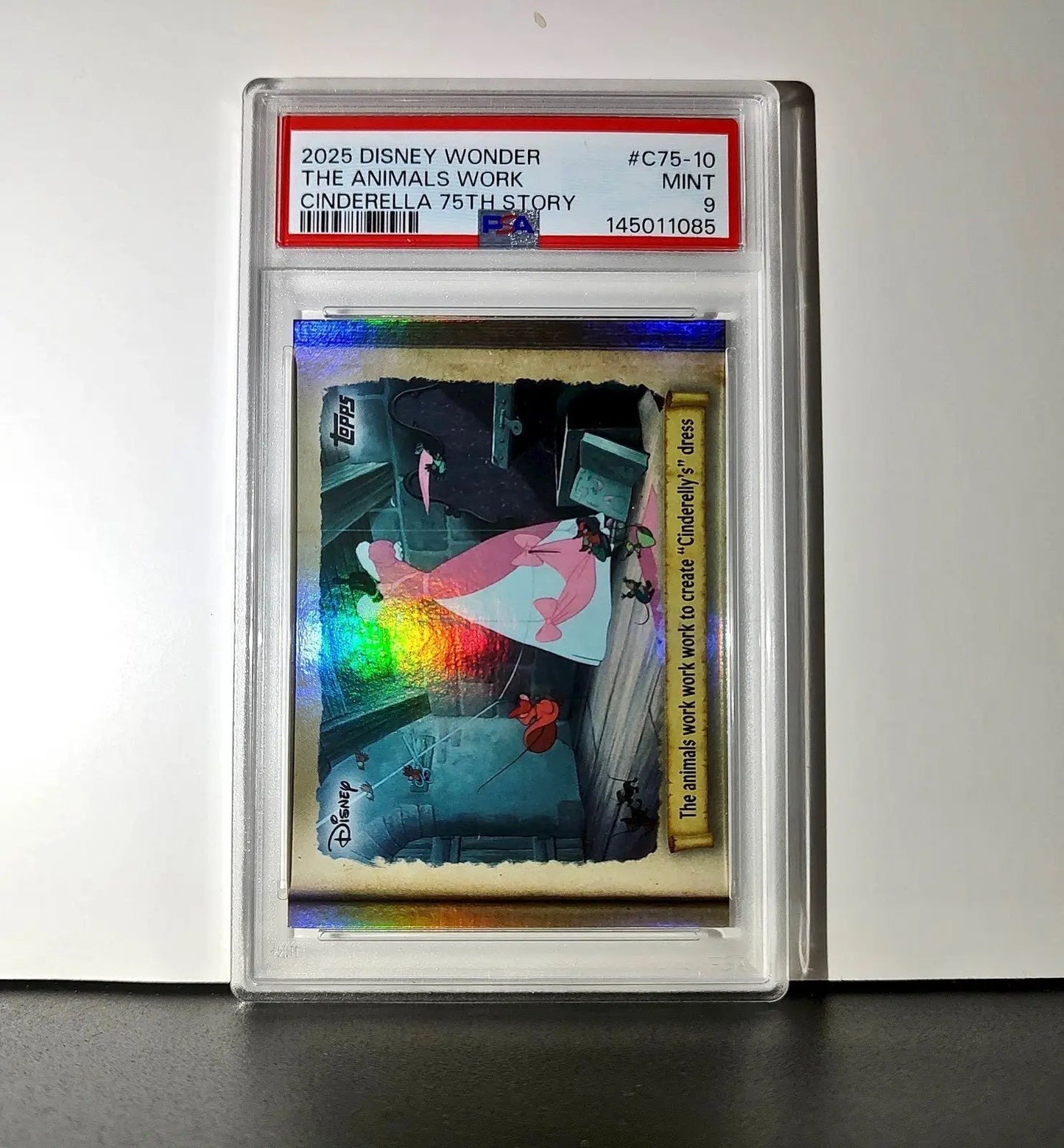 The animals work to create ’Cinderelly’s’ dress 2025 Topps Disney #C75-10 PSA 9 - Non-Sports Card Single