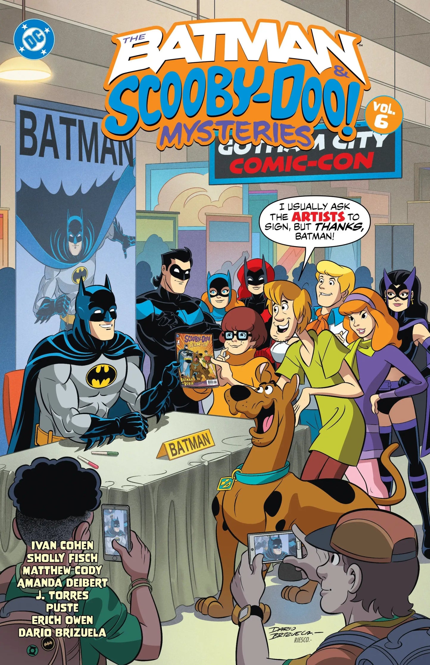 Batman and Scooby-Doo comic book cover from The Batman & Scooby-Doo Mysteries Volume 6 showing Scooby-Doo Mysteries volume