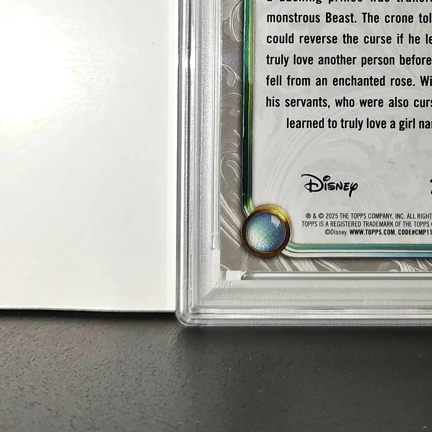 The Beast 2025 Topps Disney #44 Winter Variant Card Beauty and the Beast PSA 8 - Non-Sports Card Single