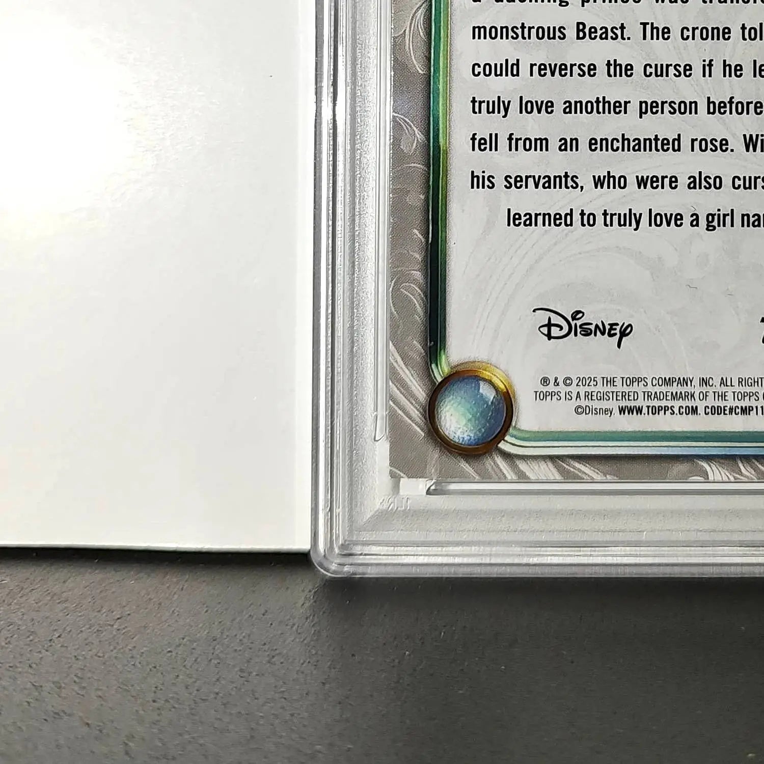 The Beast 2025 Topps Disney #44 Winter Variant Card Beauty and the Beast PSA 8 - Non-Sports Card Single