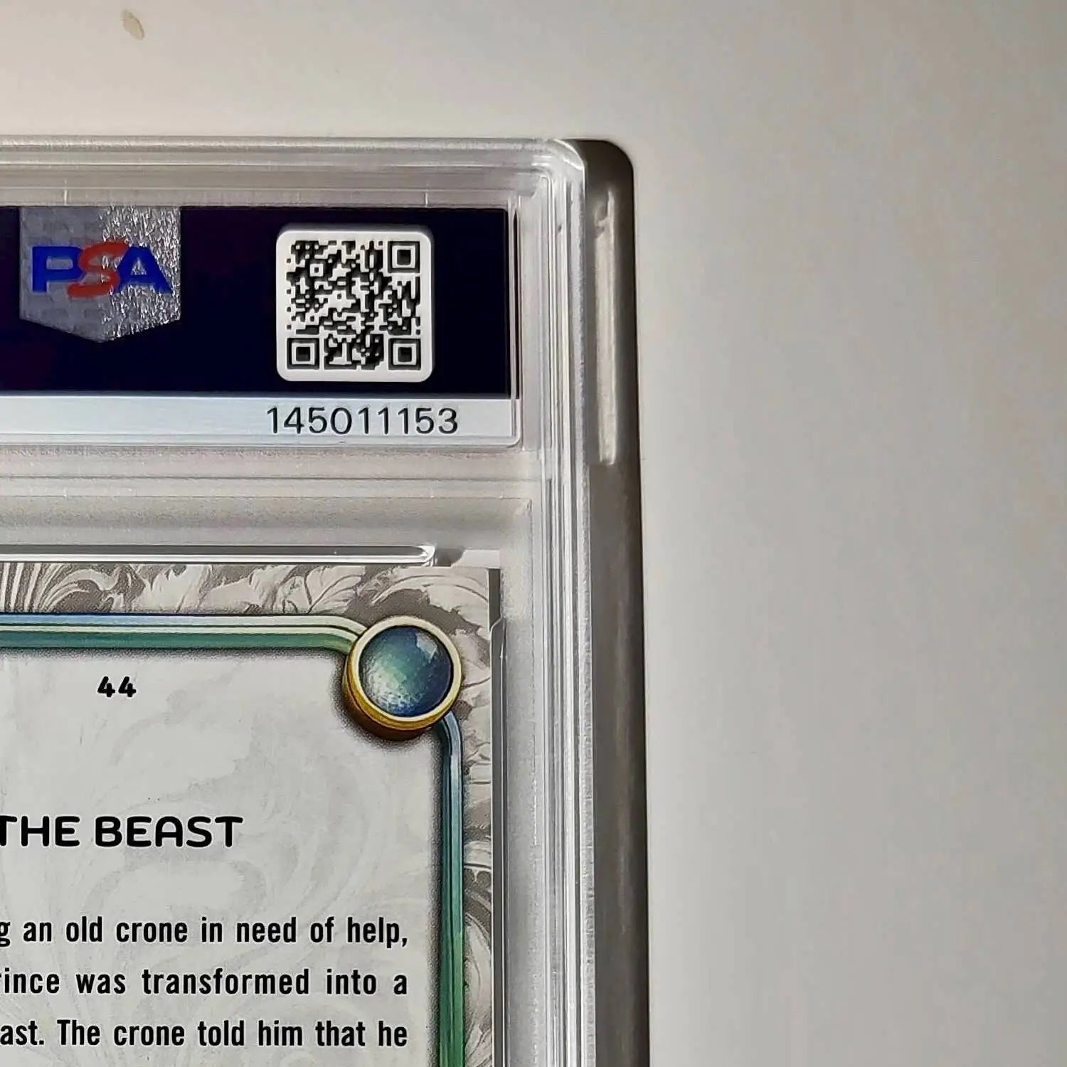 The Beast 2025 Topps Disney #44 Winter Variant Card Beauty and the Beast PSA 8 - Non-Sports Card Single
