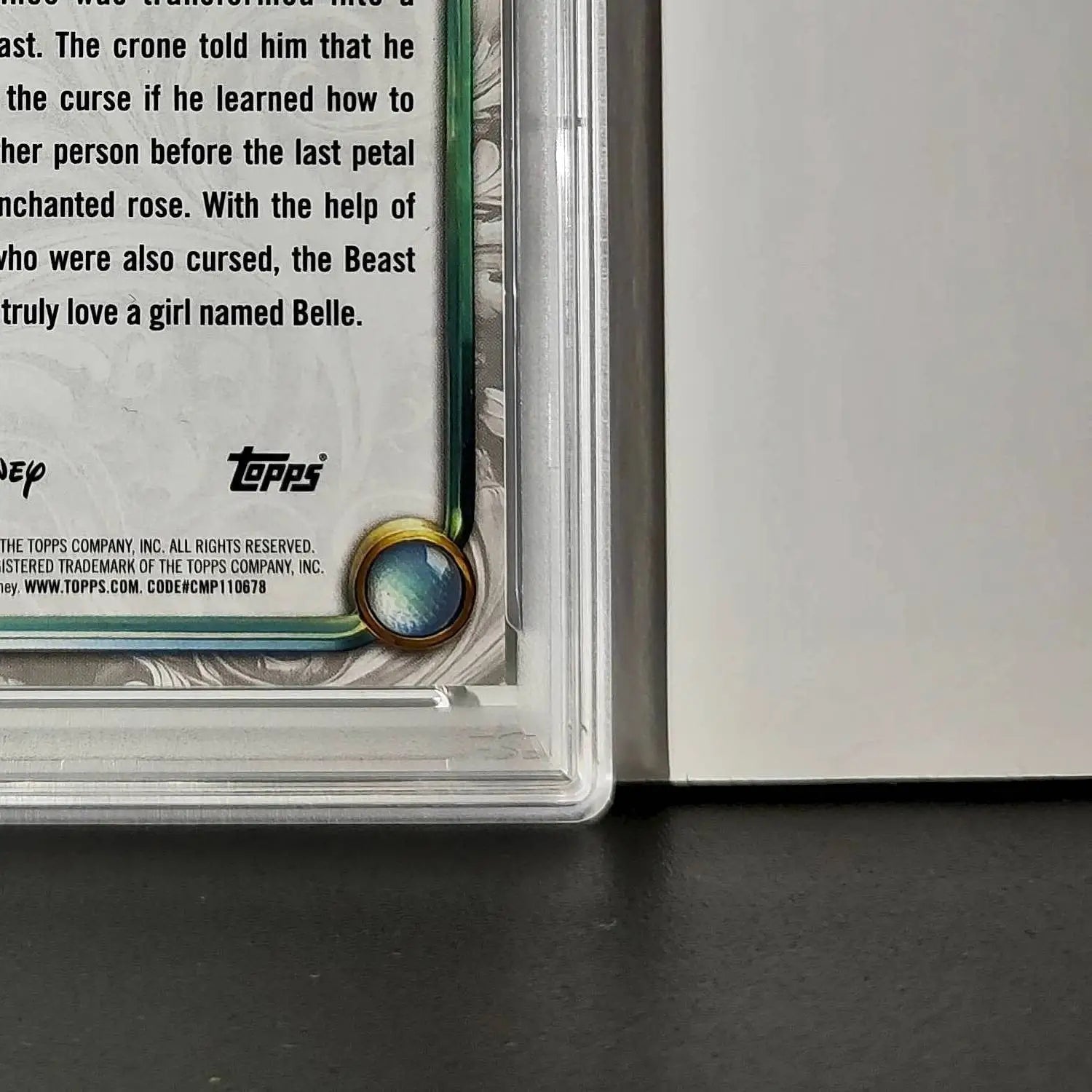 The Beast 2025 Topps Disney #44 Winter Variant Card Beauty and the Beast PSA 8 - Non-Sports Card Single