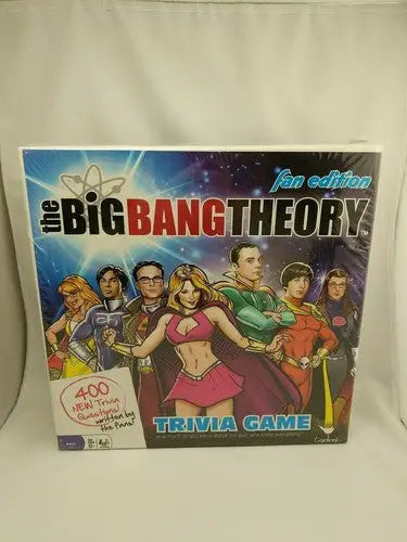 The Big Bang Theory Fan Edition Trivia Game in sealed box featuring iconic characters