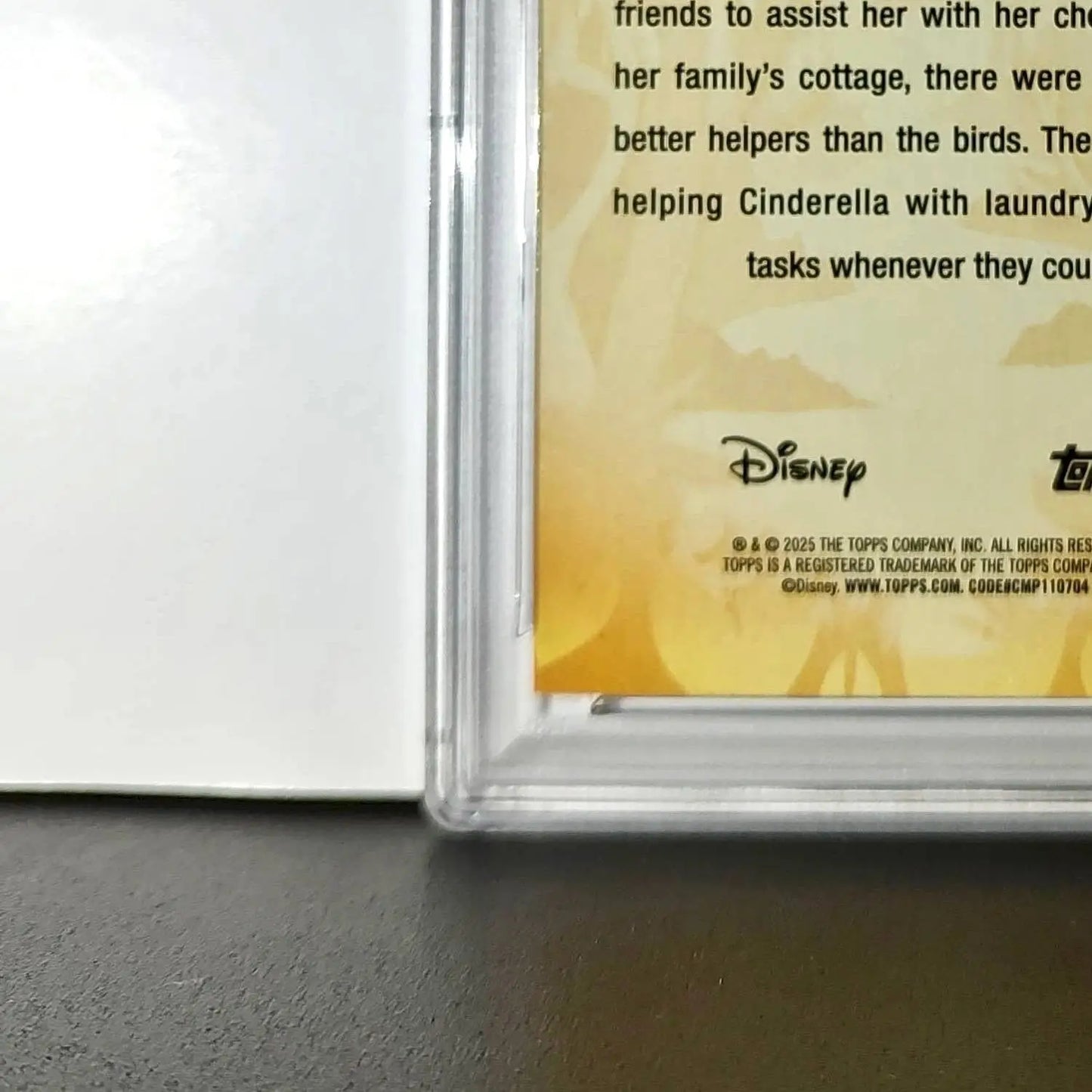 The Birds 2025 Topps Disney #FF-5 Furry Friends Card Cinderella PSA 8 - Non-Sports Card Single
