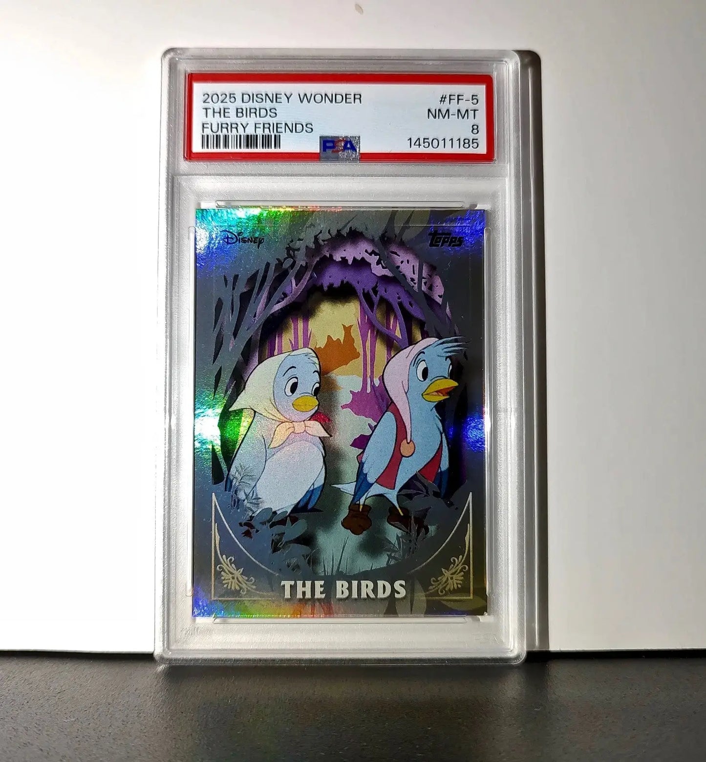 The Birds 2025 Topps Disney #FF-5 Furry Friends Card Cinderella PSA 8 - Non-Sports Card Single