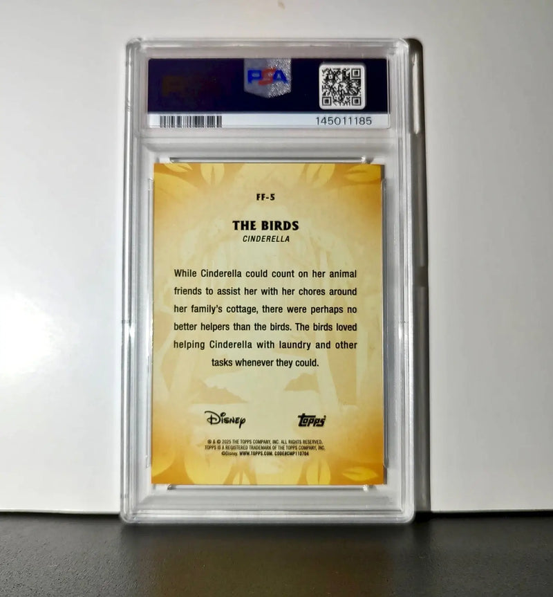 The Birds 2025 Topps Disney #FF-5 Furry Friends Card Cinderella PSA 8 - Non-Sports Card Single