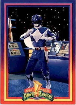 The Blue Ranger - 1994 Collect-A-Card Mighty Morphin Power Rangers - #34 - Non-Sports Card Single