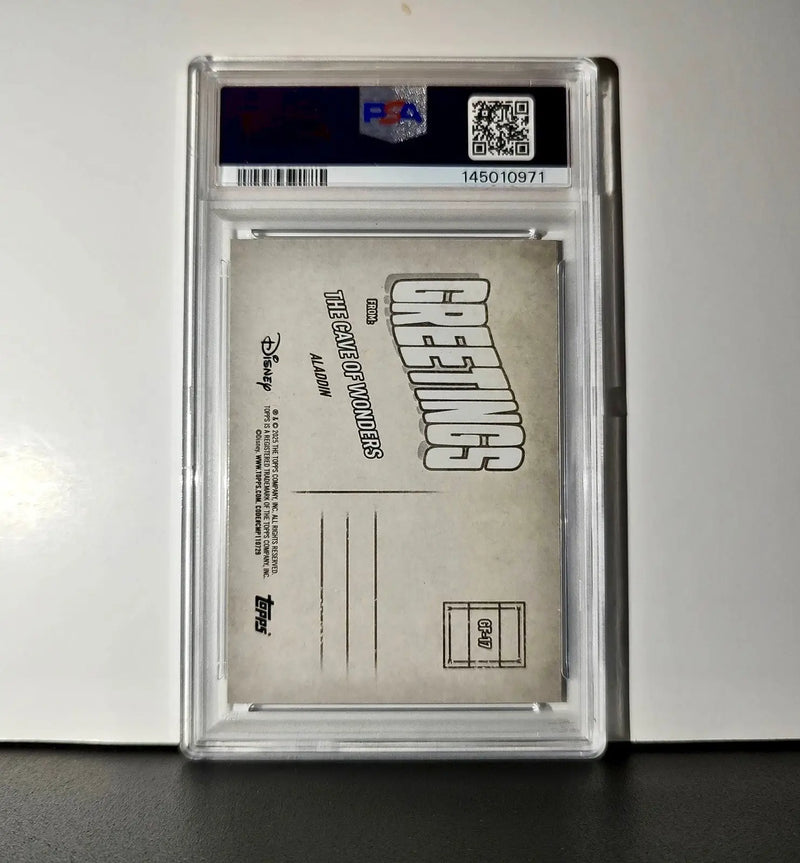 The Cave ofs 2025 Topps Disney #GF-17 Greetings From Card Aladdin PSA 10 - Non-Sports Card Single