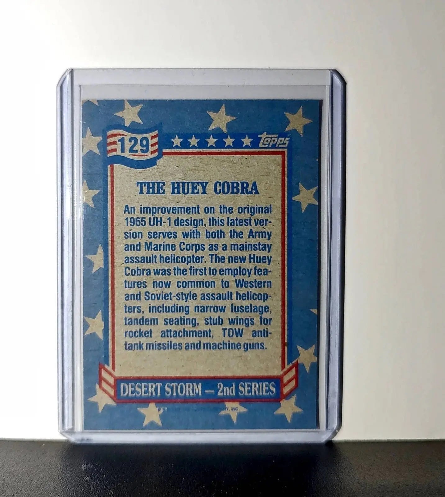 The Cobra 1991 Topps Desert Storm #129 Card