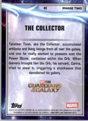 The Collector - 2025 Topps Chrome Marvel Studios - #49 - Non_sport - Non-Sports Card Single