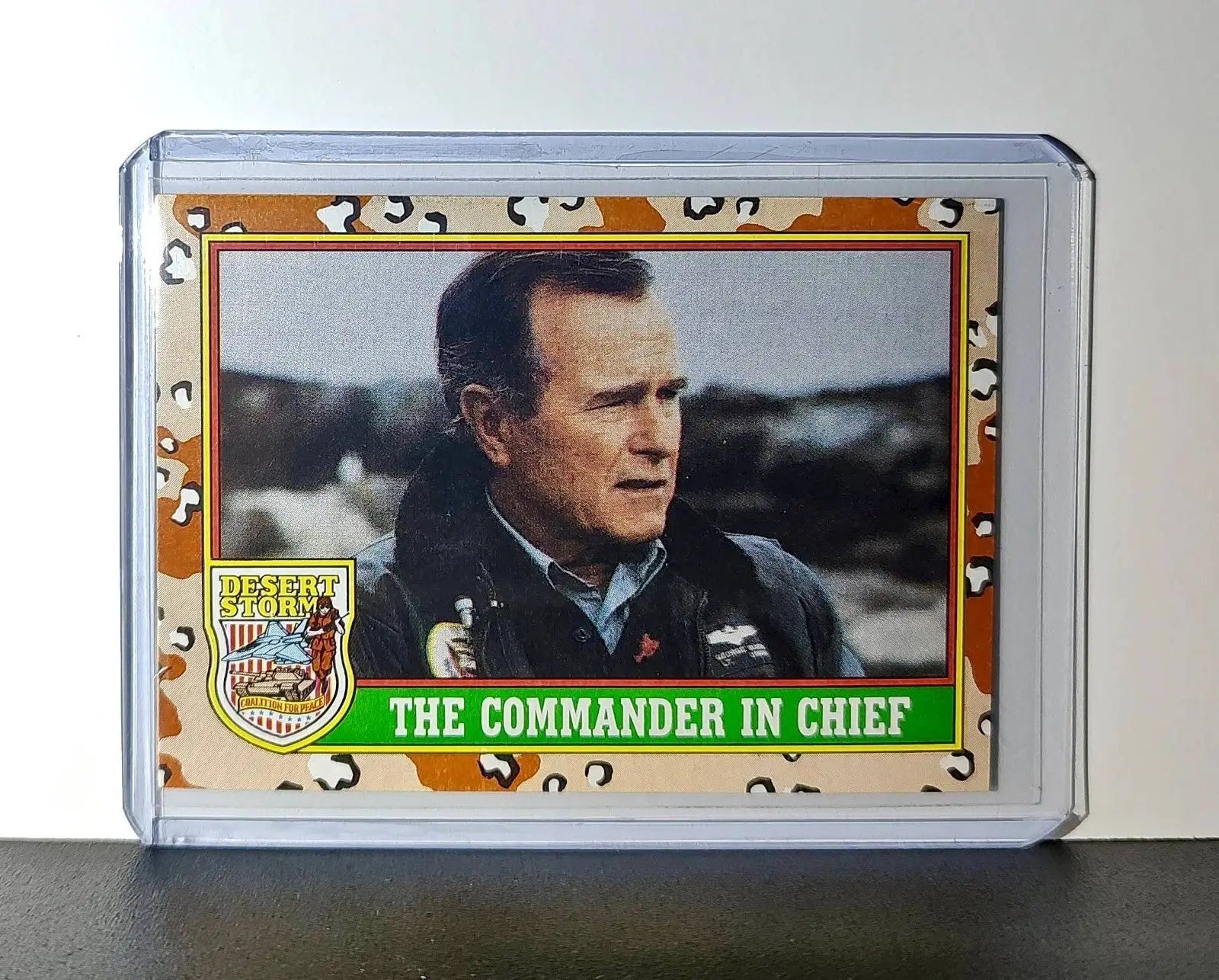 The Commander in Chief 1991 Topps Desert Storm #1 Card - Non-Sports Card Single