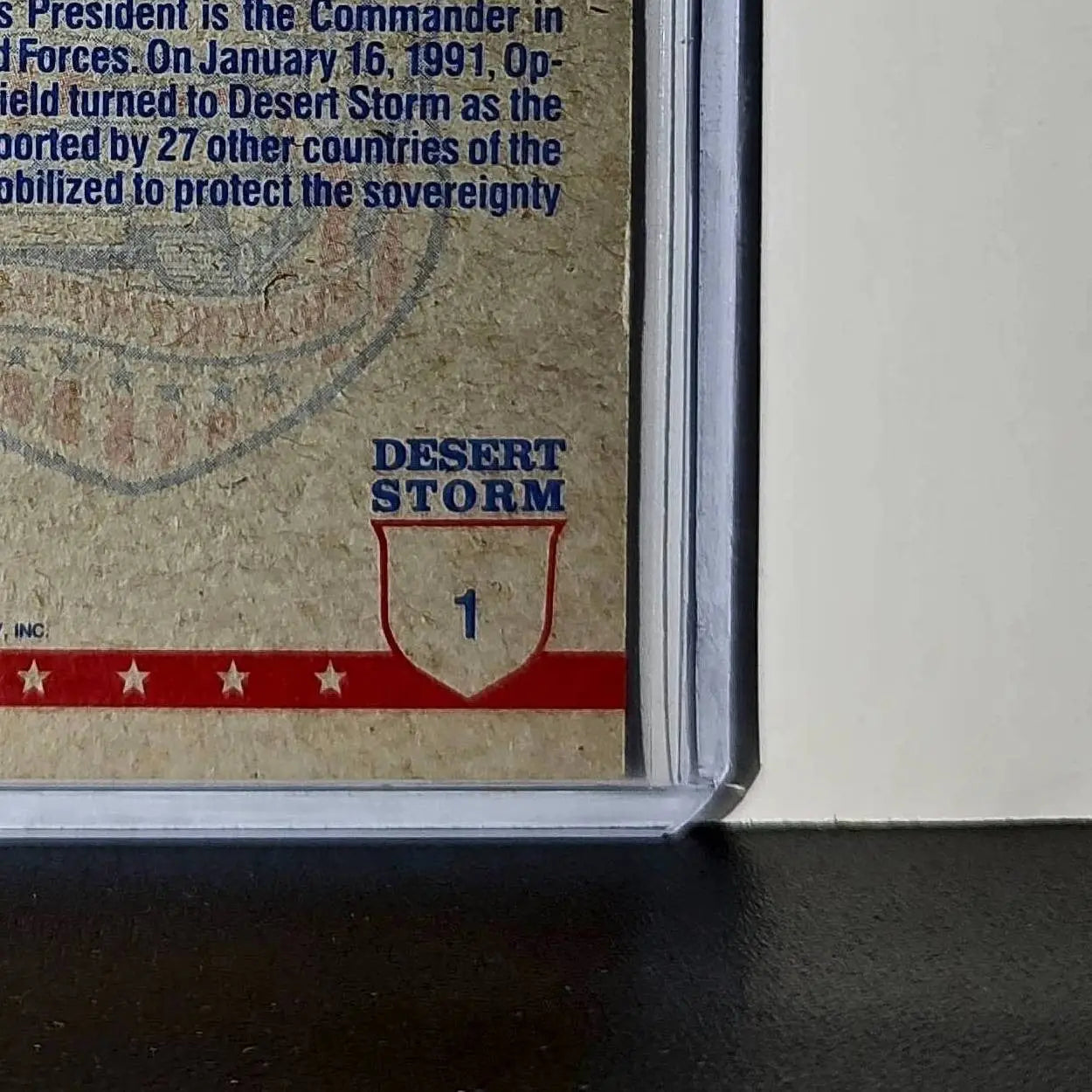 The Commander in Chief 1991 Topps Desert Storm #1 Card - Non-Sports Card Single