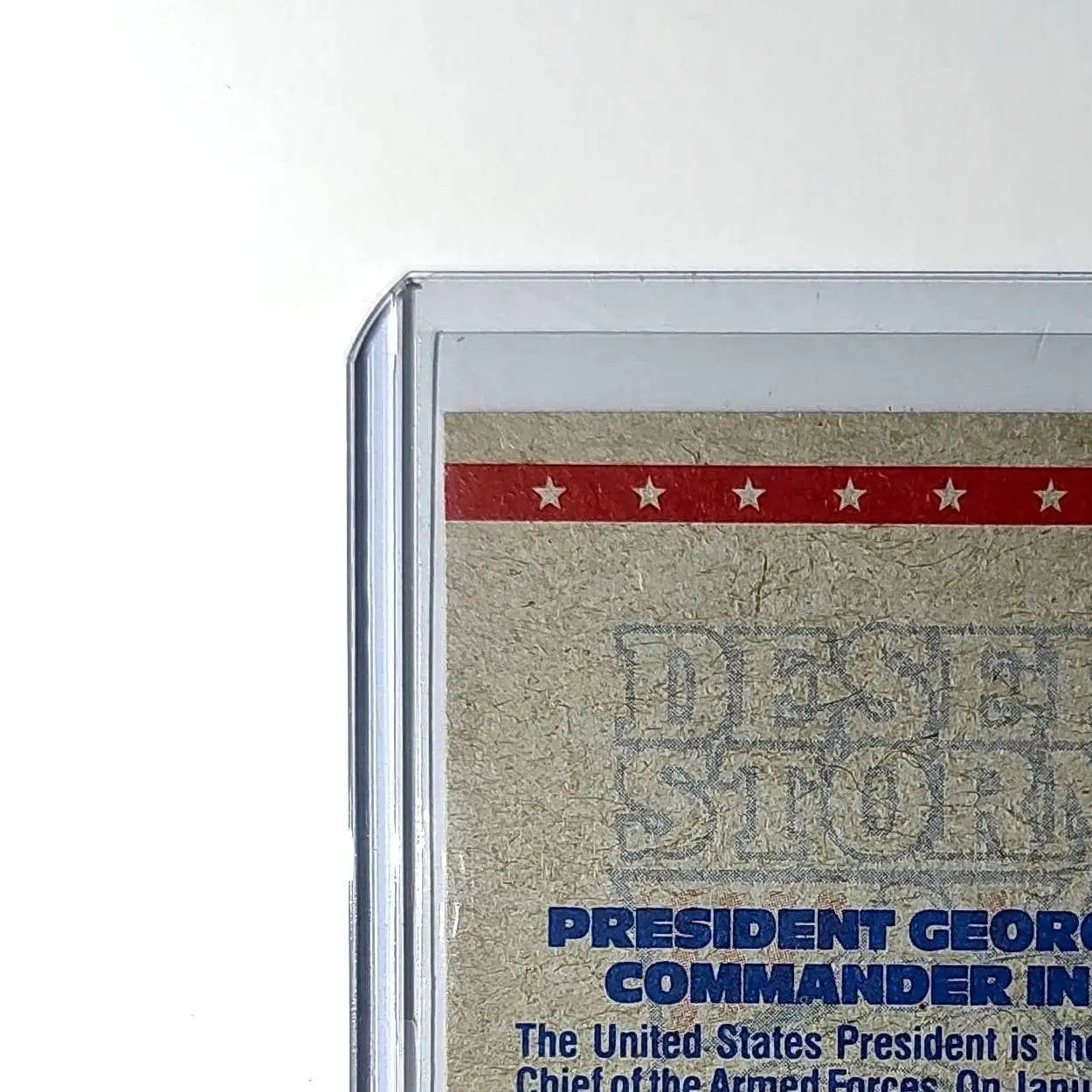 The Commander in Chief 1991 Topps Desert Storm #1 Card - Non-Sports Card Single