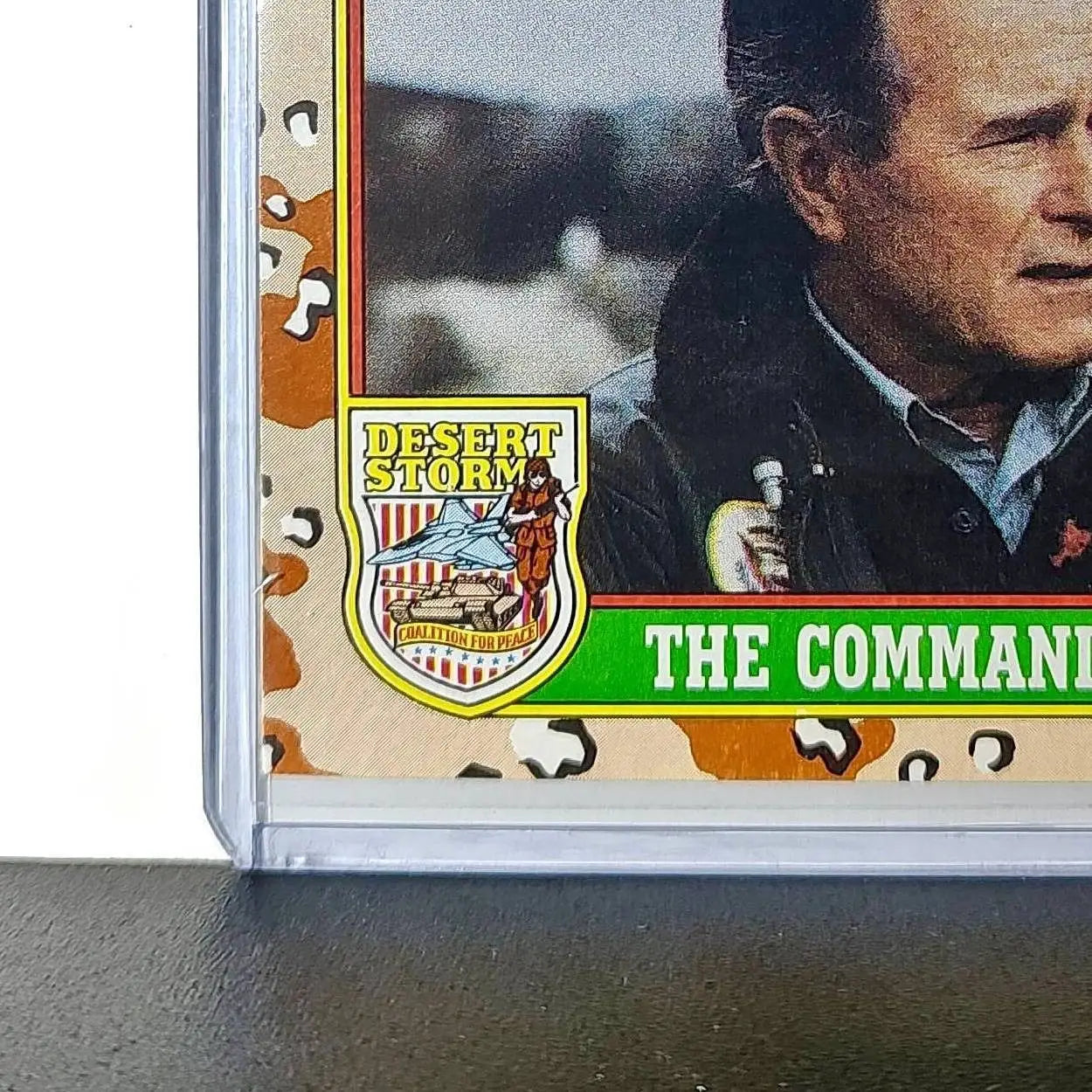 The Commander in Chief 1991 Topps Desert Storm #1 Card - Non-Sports Card Single