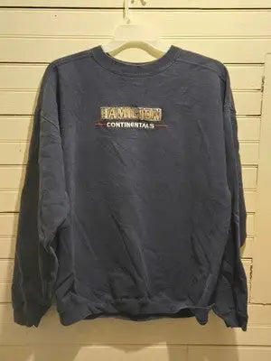 The Cotton Exchange Sweatshirt Mens XXL Navy Hamilton Continentals Embroidered - Apparel