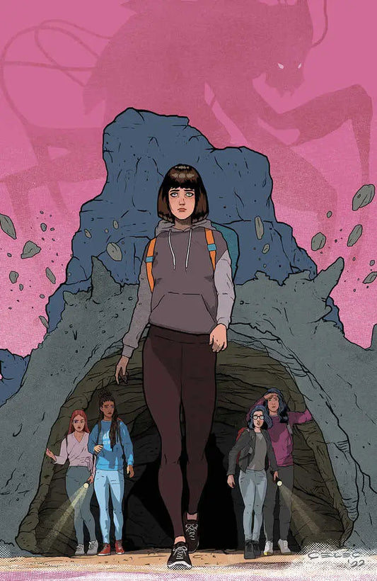 Comic book illustration of people exiting cave in The Cull #2 Cover C Seles