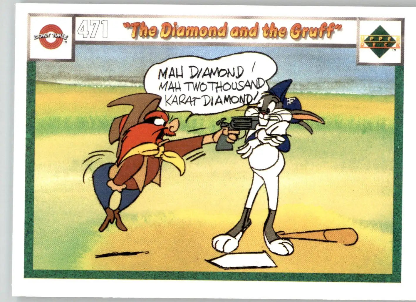 The Diamond and the Gruff - 1990 Upper Deck Comic Ball - #471 / 486 - Baseball - Baseball Card Single