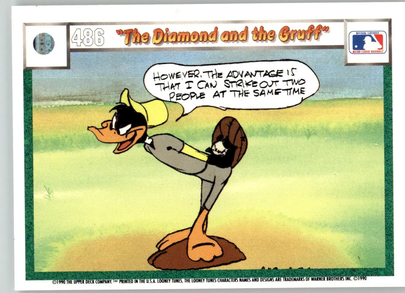 The Diamond and the Gruff - 1990 Upper Deck Comic Ball - #471 / 486 - Baseball - Baseball Card Single