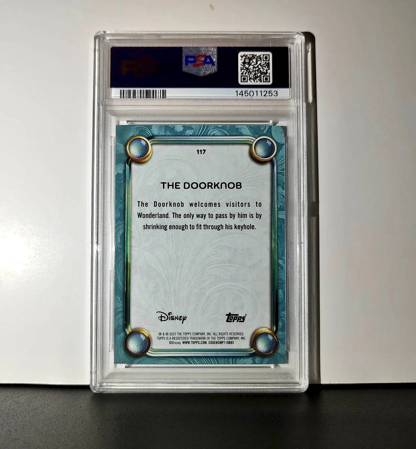 The Doorknob 2025 Topps Disney #117 Diamond Card Alice in Wonderland PSA 9 - Non-Sports Card Single