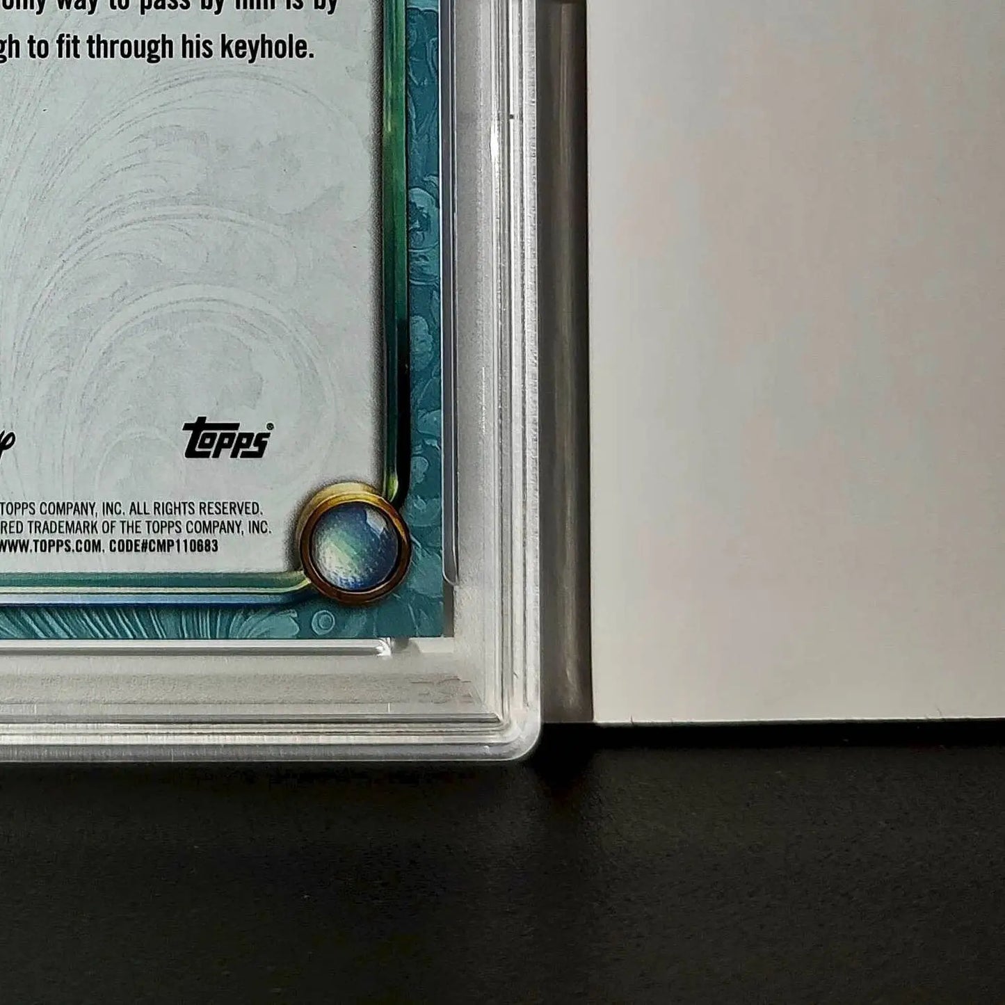 The Doorknob 2025 Topps Disney #117 Diamond Card Alice in Wonderland PSA 9 - Non-Sports Card Single