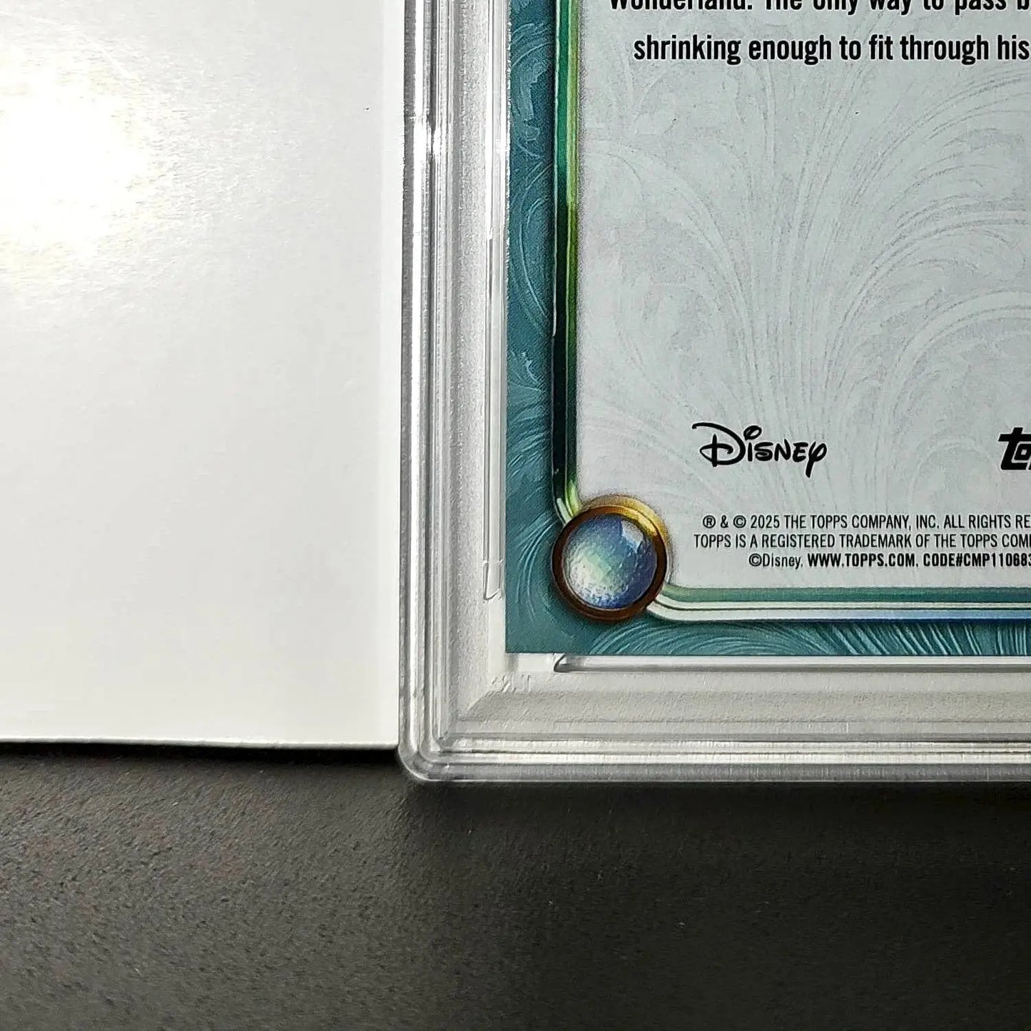 The Doorknob 2025 Topps Disney #117 Diamond Card Alice in Wonderland PSA 9 - Non-Sports Card Single