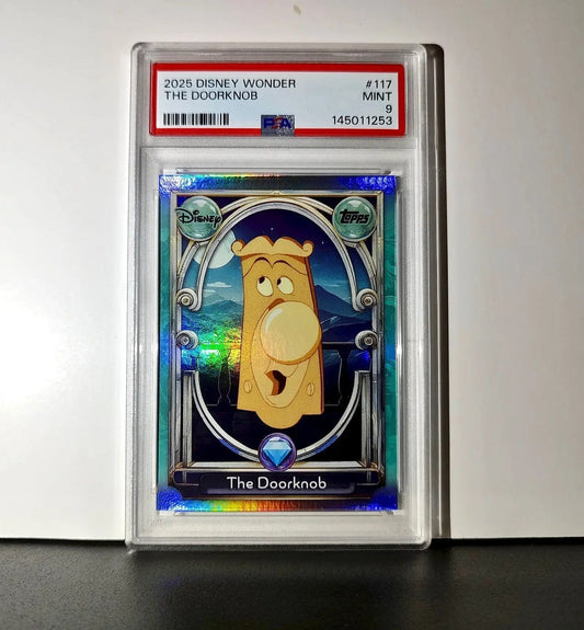 The Doorknob 2025 Topps Disney #117 Diamond Card Alice in Wonderland PSA 9 - Non-Sports Card Single